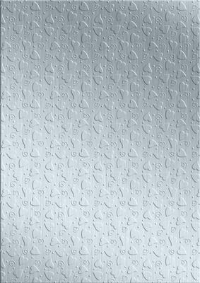 'metallic Hearts Embossed' Backing Paper
