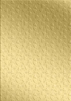 'metallic Hearts Embossed' Backing Paper