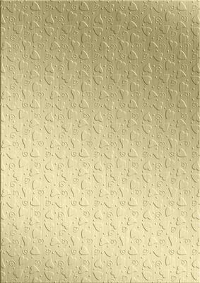 'metallic Hearts Embossed' Backing Paper