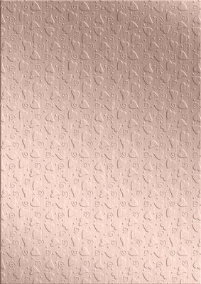 'metallic Hearts Embossed' Backing Paper