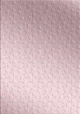 'metallic Hearts Embossed' Backing Paper