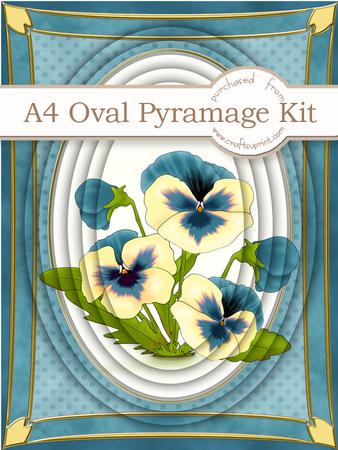 A4 Pansy in Jade Pyramage Kit