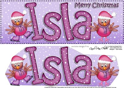 Xmas Isla Robins Large Dl & 3D Decoupage