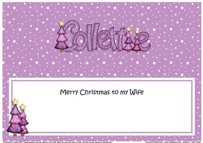 Xmas Wife Collette Trees Matching Large Dl Insert