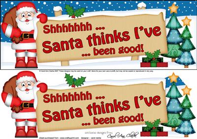 Xmas Dear Santa  -  Signpost Lge Dl Easicut Decoupage