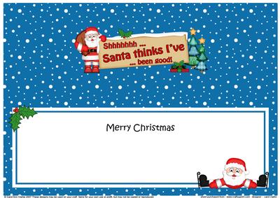 Xmas Dear Santa  -  Signpost Lge Dl Matching Insert