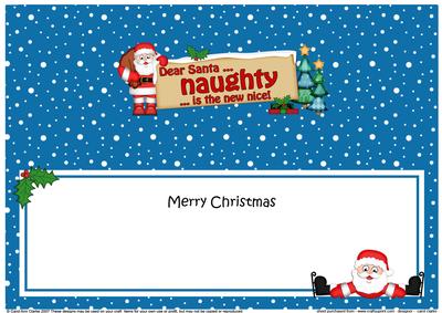 Xmas Dear Santa  -  Signpost Lge Dl Matching Insert