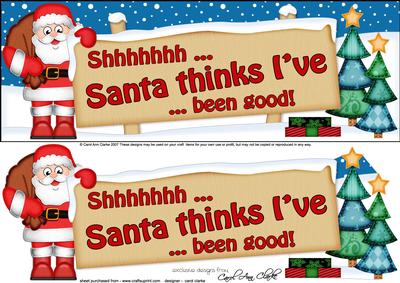 Xmas Dear Santa  -  Signpost Lge Dl Easicut Decoupage