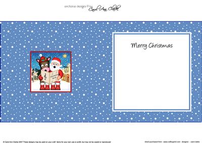 Singing Santa & Gigi Horse Merry Carollers Square Insert