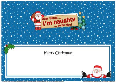 Xmas Dear Santa  -  Signpost Lge Dl Matching Insert