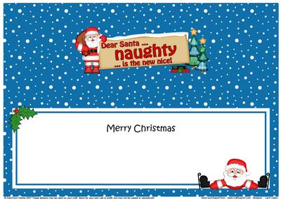 Xmas Dear Santa  -  Signpost Lge Dl Matching Insert