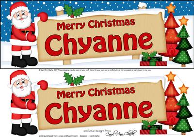 Xmas Chyanne Santa Signpost Lge Dl Decoupage