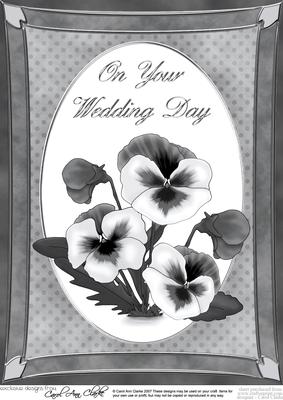 A4 Pansy - Wedding Day