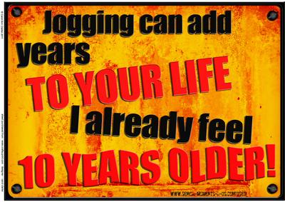A4 Fun Novelty Senior Moment Saying Card Topper