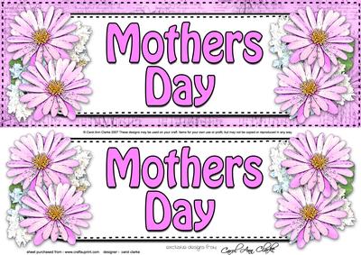 Large Dl Mothers Day Daisies Floral 3D Decoupage