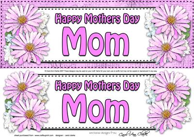 Large Dl Mothers Day Mom Daisies Floral 3D Decoupage