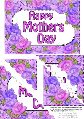 5x7 Time for Roses Mothers Day Scallop Corner Stacker