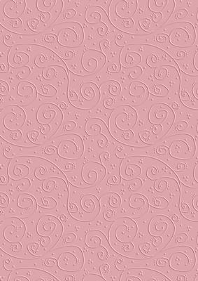 'swirls Embossed' Backing Paper - Pretty Daisy Colours