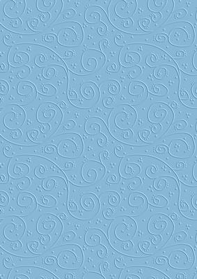 'swirls Embossed' Backing Paper - Pretty Daisy Colours