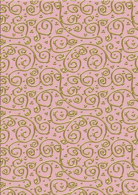 'gold Metallic Swirls' Backing Paper - Pretty Daisy Colours