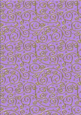 'gold Metallic Swirls' Backing Paper - Pretty Daisy Colours