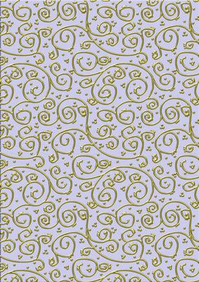 'gold Metallic Swirls' Backing Paper - Pretty Daisy Colours