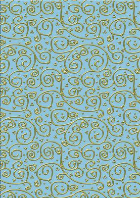 'gold Metallic Swirls' Backing Paper - Pretty Daisy Colours