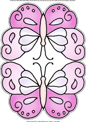 Butterfly Shaped Card