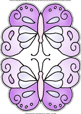 Butterfly Shaped Card