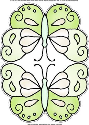 Butterfly Shaped Card