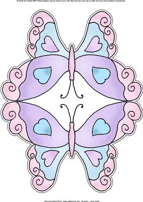 Butterfly Shaped Card