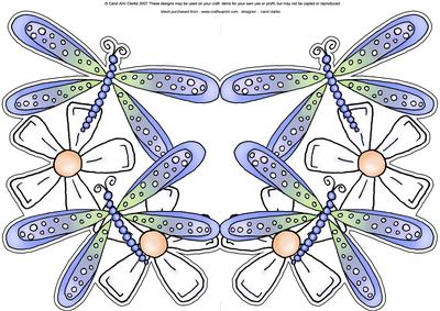 Dragonflies Shaped Card