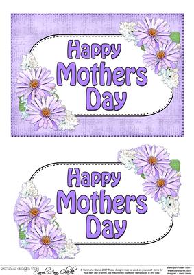 5x7 Mothers Day Daisies 3D Step by Step Decoupage
