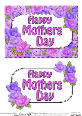 5x7 Mothers Day Time for Roses 3D Step by Step Decoupage