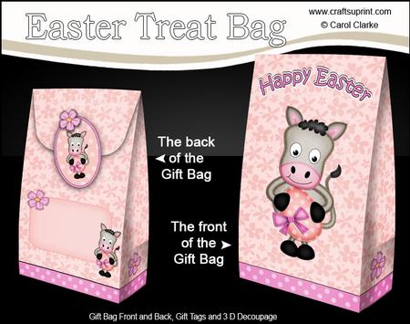 3D Easter Gigi Horse Gift Bag Mini Kit