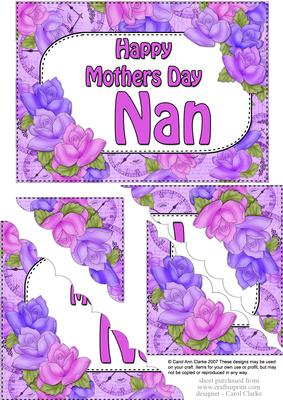 5x7 Time for Roses Mothers Day Nan Scallop Corner