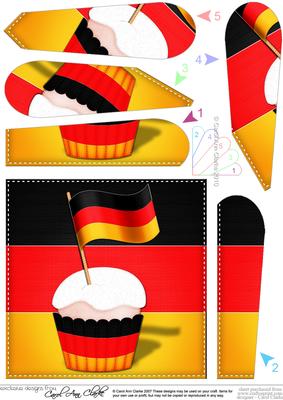 Flying the Flag Germany Fan Pyramage Topper