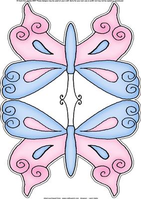 Butterfly Shaped Card