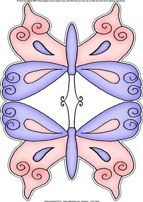 Butterfly Shaped Card