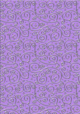 'metallic Swirls - Silver' Backing Paper - Pretty Daisy Colours