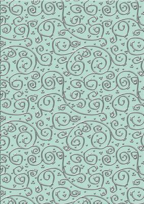'metallic Swirls - Silver' Backing Paper - Pretty Daisy Colours
