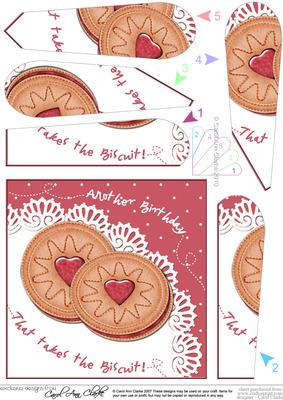 Jammy Dodgers Biscuit Birthday Fan Pyramage Topper