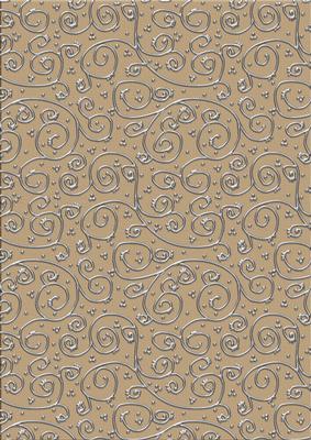 'metallic Swirls - Silver' Backing Paper - Pretty Daisy Colours