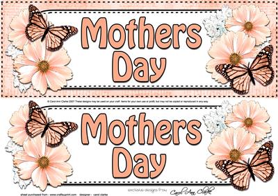 Large Dl Mothers Day Floral Butterflies 3D Decoupage