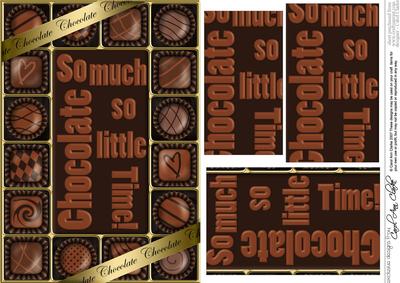 A5 Chocolate Greetings Pyramage Topper
