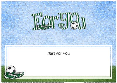 Just for You Football Large Dl Matching Insert