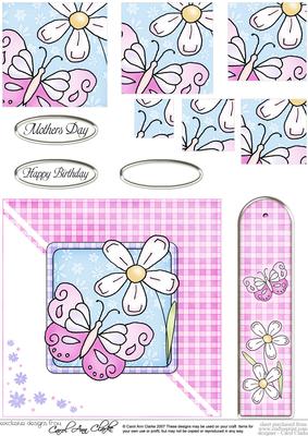 Butterfly Quick Card with Pyramage