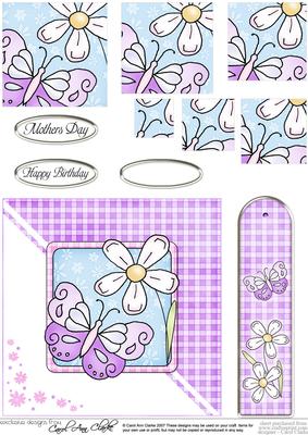 Butterfly Quick Card with Pyramage