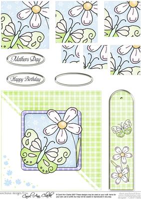Butterfly Quick Card with Pyramage
