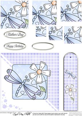 Dragonfly Quick Card with Pyramage
